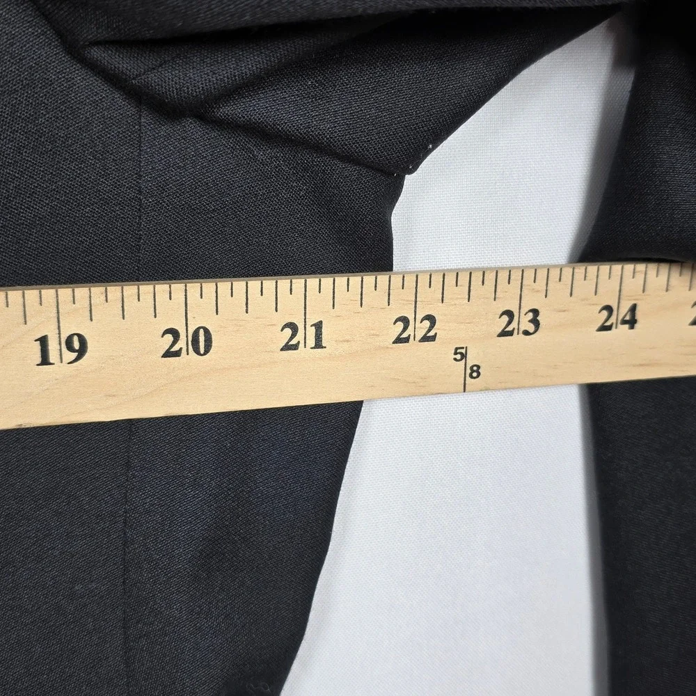 Vito Rufolo Wool Tuxedo Blazer Jacket Men 40 Black Formal Occasion Made in Italy